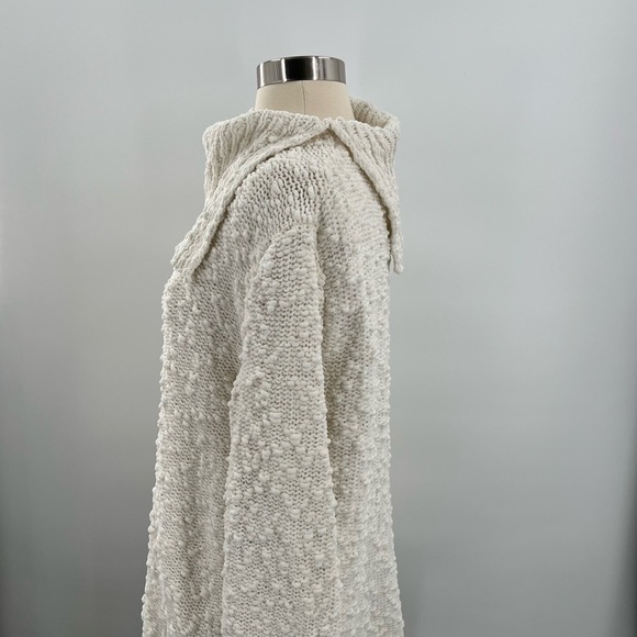 Chicos White Cowl Neck Sweater Ladies Size1 - Picture 3 of 7
